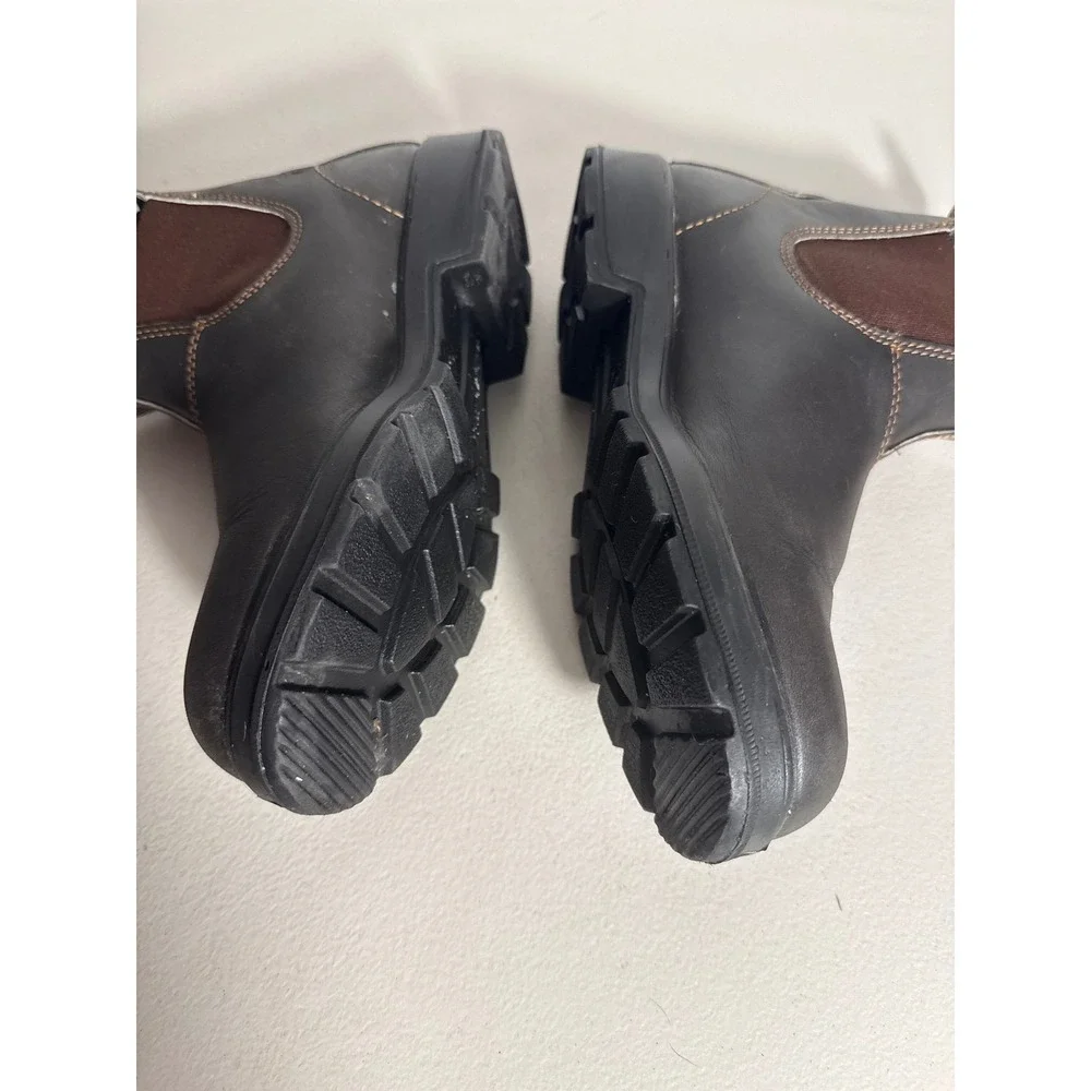 Blundstone 500 Series Chelsea Boots Stout Brown Leather Mens 6 Womens 8 AU 6
